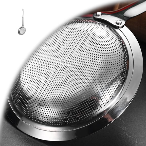 Stainless Steel Colander,Stainless Steel Fine Mesh Strainer with Long Handle for Kitchen Frying Food Skimming Grease, Oil Filter Food Strainer