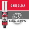 thumbnail image 5 of J-B Weld ClearWeld Syringe Epoxy Adhesive Clear 25 ml, 5 of 10