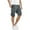 Gray, variant on Kureaily Men's Casual Cargo Shorts Zip Elastic Waist Loose Fit Short