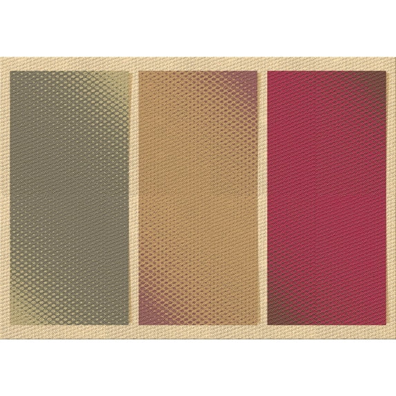 Ahgly Company Machine Washable Indoor Rectangle Transitional Brown Sand Brown Area Rugs, 5' x 7'