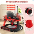 thumbnail image 5 of INFANS 6-in-1 Baby Walker, Converts Push Car to Bouncer, Rocker with Music, Lights, Adjustable Height & Speed, Activity Center, Canopy for 7-18 Months, 5 of 9