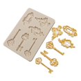 thumbnail image 2 of Cake Mold Easy Demoulding Non-stick Three-dimensional DIY Sluggish Edge Vintage Key Silicone Chocolate Baking Mold Bakery Supply, 2 of 8