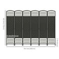 thumbnail image 3 of HOMCOM 5.6ft Folding Room Divider, Freestanding Privacy Screen, Black, 3 of 10