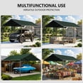 thumbnail image 6 of TANGJEAMER 10x20 ft Metal Carport Car Canopy Portable Car Tent Garage, Green, 6 of 7