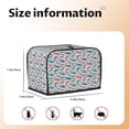 thumbnail image 5 of Yiaed Colorful Shark Print Two Slice Bread Machine Cover, Universal Size Kitchen Appliance Cover for Bread Machine,Bread Machine Cover, 5 of 7