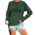 thumbnail image 2 of A Thrill Of Hope The Weary World Rejoices Sweatshirts for Women Long Sleeve Crewneck Christmas Sweatshirt Pullover Tops, 2 of 5