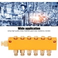 thumbnail image 2 of ZOUSSIQI Brass Oil Distributor 5/6 Adjustable Manifold for Automatic Lubricating Oil Pump,Way Adjustable Lube Oil Piston Distributor Value Manifold Block for Centralized Lubrication (1 in CA919-45391, 2 of 9
