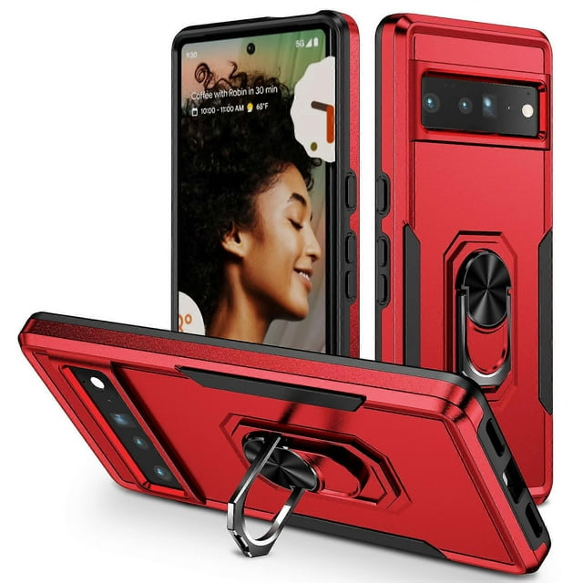 Étui de Téléphone Militaire Robuste avec Support Anneau Intégré pour Google Pixel 7 Pro/Pixel 7