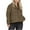 Khaki, variant on Puffer Jackets for Women Quilted Lightweight Coats Trendy Hooded Zip Up Casual Fall Oversized Puffy Jacket Coat with Pockets