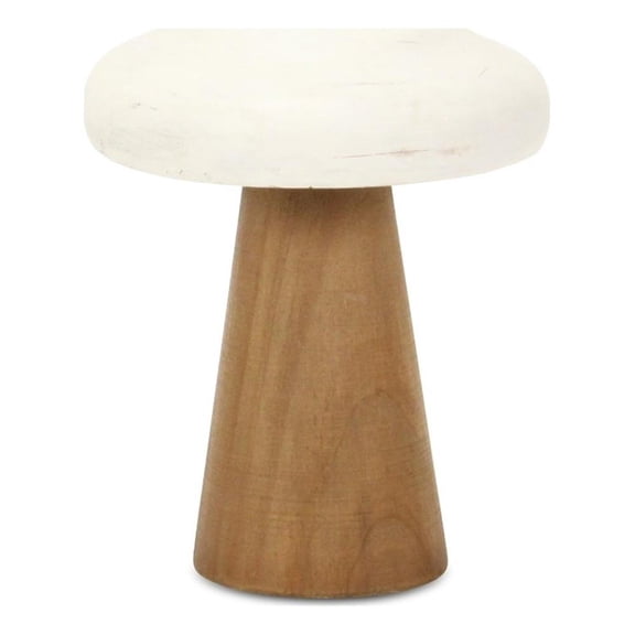 Cheungs 6005M Hareton Forest Mushroom Table Decor - Brown & White - Medium