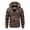 coffee, variant on Men Casual Street Style Faux Leather Jacket Detachable Hood Outerwear