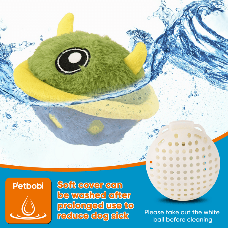 PETGEEK Interactive Dog Ball, Squeaky Dog Toy With Music And Recording