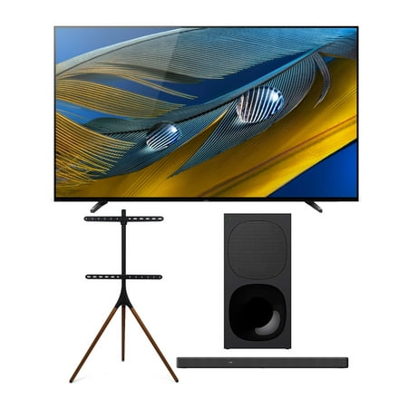 Sony BRAVIA XR A80J 55-Inch HDR 4K UHD Smart OLED TV (2021 Model) Bundle