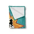 thumbnail image 2 of Movie Theater Soft Flannel Fleece Throw Blanket, Halftone Background with Retro Style Colorful Popcorn Design Cinema Snacks, Cozy Plush for Indoor and Outdoor Use, 50" x 70", Multicolor, by Ambesonne, 2 of 5