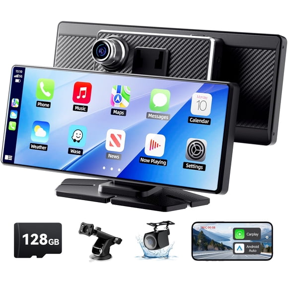 Pantalla Carplay TerunSoul 8.1 HD Android Auto 4K Dash Cam GPS