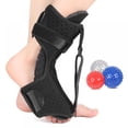 thumbnail image 4 of Night Splint For Plantar Fascitis,Adjustable Ankle Brace Foot Drop Orthotic Brace With Hard Spiky Massage Ball For Women Men, 4 of 6