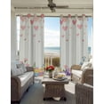 thumbnail image 6 of Easter Blackout Curtains for Bedroom Living Room Darkening Curtains 84 Inch Length 2 Panels Set Spring Colorful Eggs Love Heart Botanical Flowers Window Curtain Window Treatment Drapes 42"x84", 6 of 9