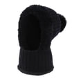 thumbnail image 1 of Gorro de invierno para mujer, gorro de protección, ideal para viajar y andar en bicicleta en climas fríos. Negro, 1 of 7
