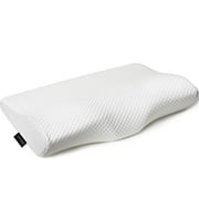 EPABO Contour Memory Foam Pillow Orthopedic Sleeping Pillows, Ergonomic Cervical Pillow for Neck Pain - for Side Sleepers, Back and Stomach Sleepers, Free Pillowcase Included ( Fir