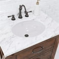 thumbnail image 3 of Water Creation Aberdeen 30" Wood Single Bathroom Vanity in Brown & White, 3 of 7