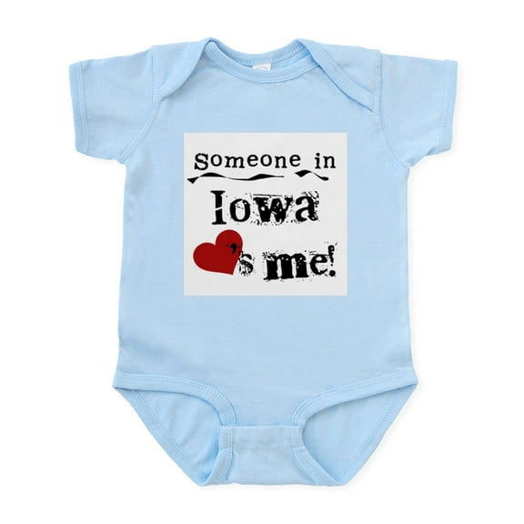 CafePress - Someone In Iowa Infant Bodysuit - Baby Light Bodysuit, Size Newborn - 24 Months