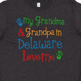 thumbnail image 4 of Inktastic Delaware Grandma Grandpa Love Me Youth T-Shirt, 4 of 5
