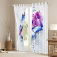 thumbnail image 3 of Castle Fairy Butterfly Blackout Curtains Set of 2 (52x84 Each),Floral Window Curtains, 3 of 6