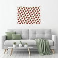 thumbnail image 5 of Hirioo Hand Drawn Strawberry Print Tapestry Lightweight Fabric for Bedroom Aesthetic Home Wall Dorm Décor Living Room Decor 29x37 Inch, 5 of 8