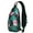 Exotic Summer F, variant on Tropical Floral Sling Backpack, Lightweight Crossbody Daypack with Exotic Botanical Design, Ideal for Beach Travel, Summer Adventures, and Outdoor Activities