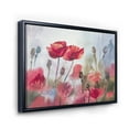 thumbnail image 3 of Blossoming Red Poppies In The Meadow 32 in x 16 in Framed Painting Canvas Art Print, by Designart, 3 of 5