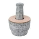 thumbnail image 2 of Tazón para triturar hierbas, molinillo de piedra para ajo, tazón de molienda duradero, trituradora, tazón triturador de granito, valor excepcional, 2 of 8