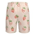 thumbnail image 6 of Kdxio Strawberries Pattern Mens Casual Shorts - Drawstring Summer Beach Sports Shorts for Men, 6 of 9