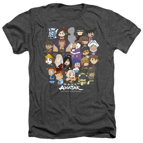 Avatar The Last Airbender Chibi Group Unisex Adult Heather T Shirt