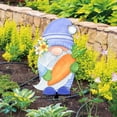 thumbnail image 4 of Naiovety Gnomo de Pascua Zanahoria Patio Signos Marcadores A prueba de agua Estaca Decoraciones Adorno de jardín para Patio Patio Vacaciones Kits de decoración para fiestas, 4 of 6