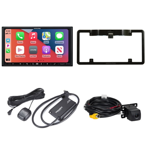 Alpine ILX-407 7-inch Multimedia Receiver with SXV300v1 Satellite Tuner, HCE--C114 Back Up Camera and KTX-C10LP Frame