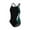 Black/Green/White, variant on (Price/each)Dolfin 9974C - Female DBX Back Color Block-Black/Royal/White-22