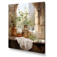 thumbnail image 2 of Designart "Vintage Washday in Europe" Illustration Canvas Wall Art - Modern White Laundry Living Room Canvas Art, 2 of 6