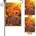 thumbnail image 3 of Bandera de Jardín de Calabaza Pequeña oso de fresa para Exterior 12x18 Pulgadas Doble cara, 3 of 5