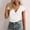 White, variant on Generic Women’s Summer T Shirt Sexy Deep V Neck Cap Sleeve Slim Fit Tee Top Casual Going Out Shirt Tops Streetwear
