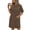 Brown#1, variant on Women's Polka Dot Print T-Shirt Midi Dress with Pockets Crew Neck Short Sleeve Casual Summer Sundress Loose Beach Vacation Dress