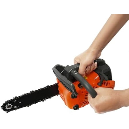 25.4CC Gas Chainsaw, 900W 2-Stroke Top Handle Gas Powered Chainsaw, Portable Gas Powered Chain Saw for Professional Logging, Sack Sawing, Green Pruning, Fruit Tree Pruning$$Garden & Patio