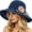Blue, variant on Womens Straw Hat, 2026 Upgraded Foldable Sun Hat for Women, BeachSun Straw Hats for Vacation Travel (Blue)