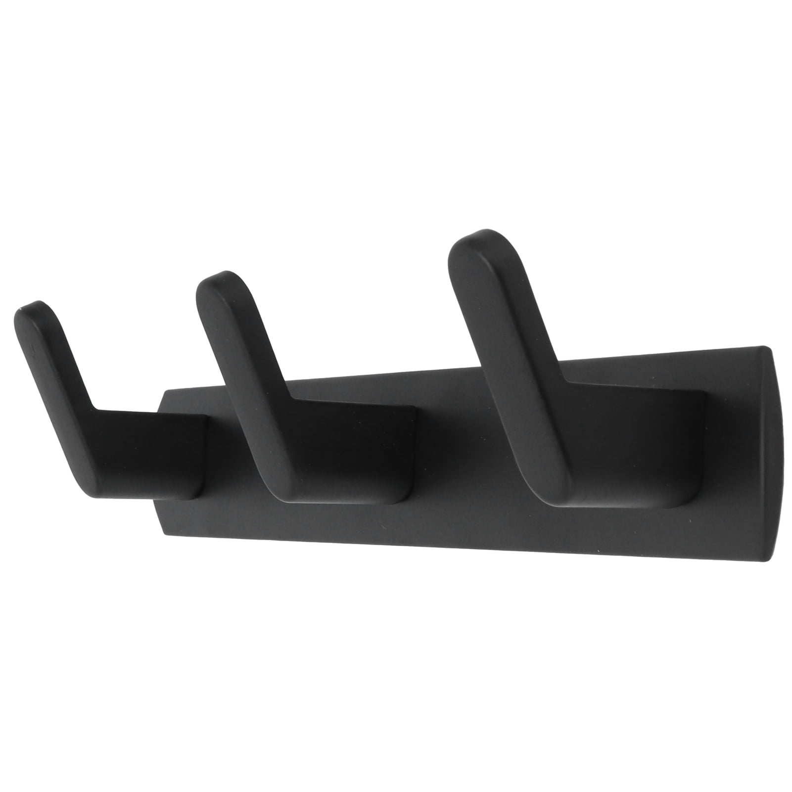 LYUMO Row Hooks Black Coat Hooks Wall Mounted Simple Space Aluminum Row