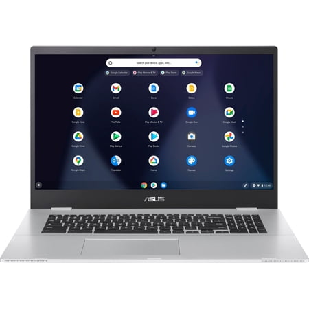 ASUS - 17.3  Chromebook - Intel Celeron N4500 - 4GB Memory - 64GB eMMC - Transparent Silver