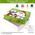 thumbnail image 4 of Cajas de regalo de Navidad HOIIOH extra grandes con pañuelos y pegatinas, 4 of 9