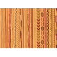 thumbnail image 1 of Ahgly Company Indoor Rectangle Abstract Orange Modern Area Rugs, 2' x 4', 1 of 4