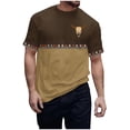 thumbnail image 2 of Wancir Western T Shirts for Men Short Sleeve Vintage Western Aztec Shirts Retro Deer Reindeer Graphic Tee, 2 of 5