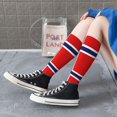 thumbnail image 7 of Norway Flag Knee High Socks for Women Long Leg Warmers Socks, 7 of 7