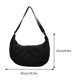 thumbnail image 2 of Bolso Mujer Abajo Crescent Acolchado Messenger Suave Trabajo Viaje Negro, 2 of 9