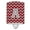 Crimson & Grey, variant on Letter A Chevron Black & Gold Ceramic Night Light